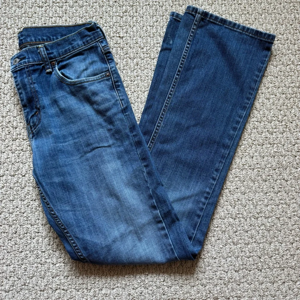 Levi's Distressed Blue Denim Straight Leg Red  Tag Jeans